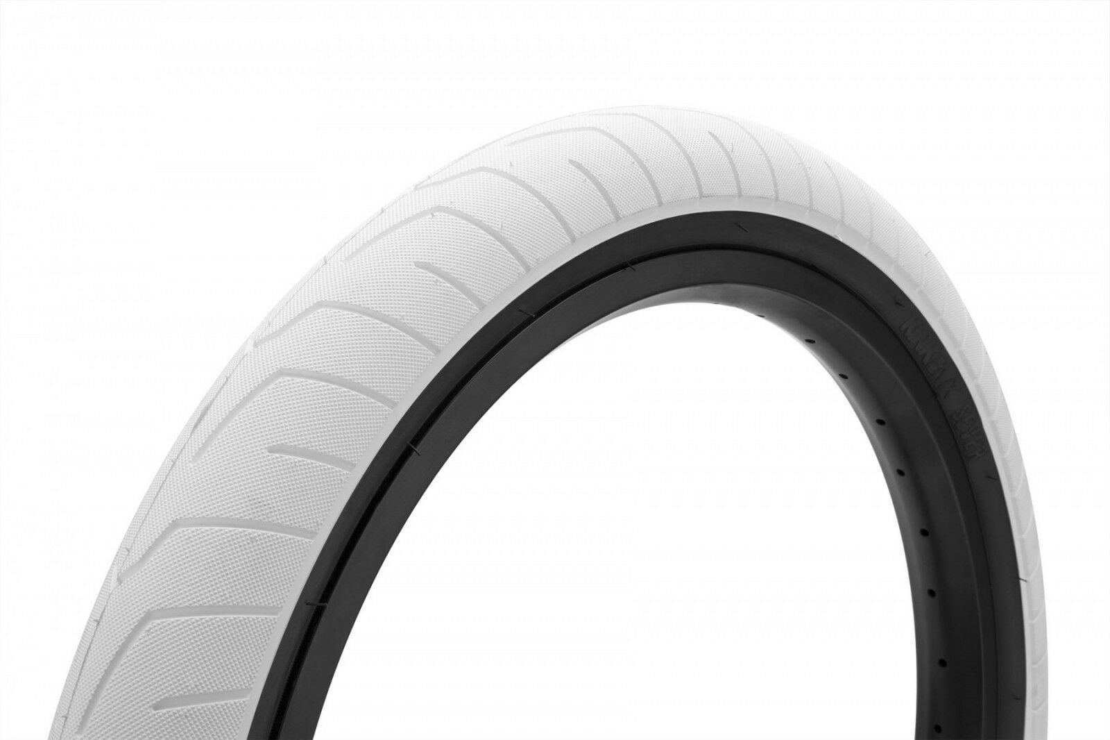 20x2.40 Kink Sever BMX tire - White w/ Blackwall