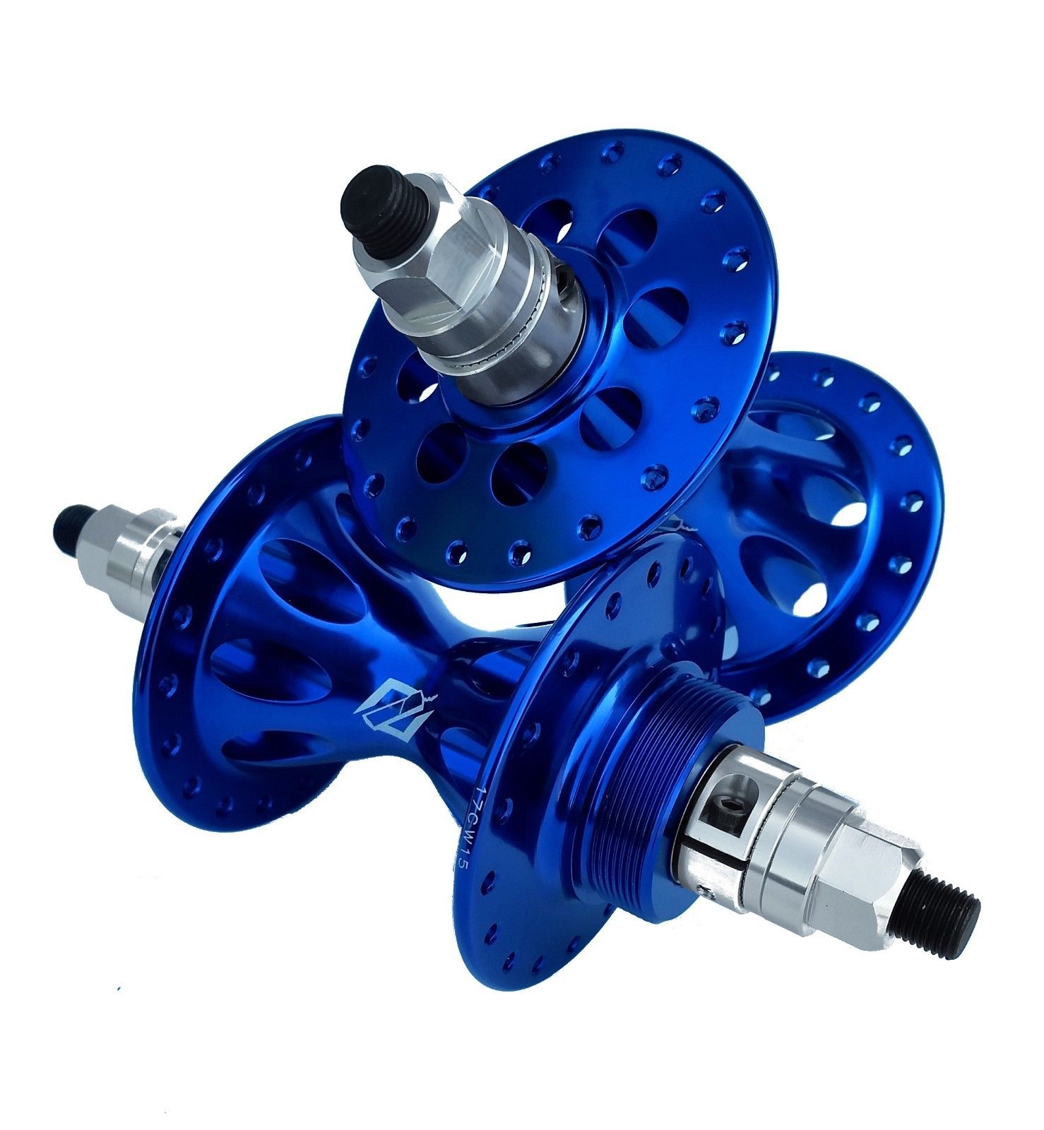 TNT Revolver 1st Gen Repop Sealed BMX Freewheel Hubset - 36h - 3/8 axle - Blue