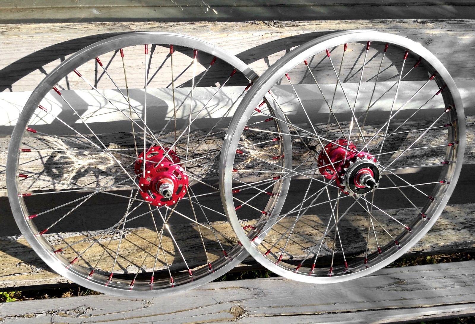 Chrome bmx wheel discount set