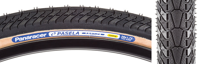 26x1.75 Panaracer Pasela Protite Folding ATB/BMX tire -  Black w/ skinwall