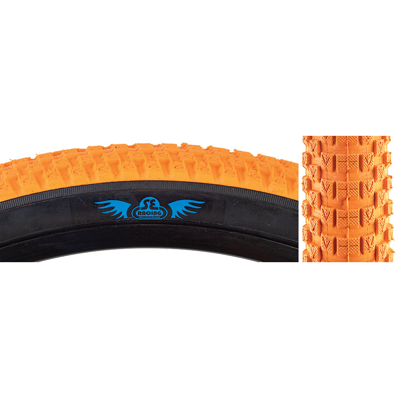 26x2.0 SE Racing Cub BMX Tire Orange w Black Sidewall