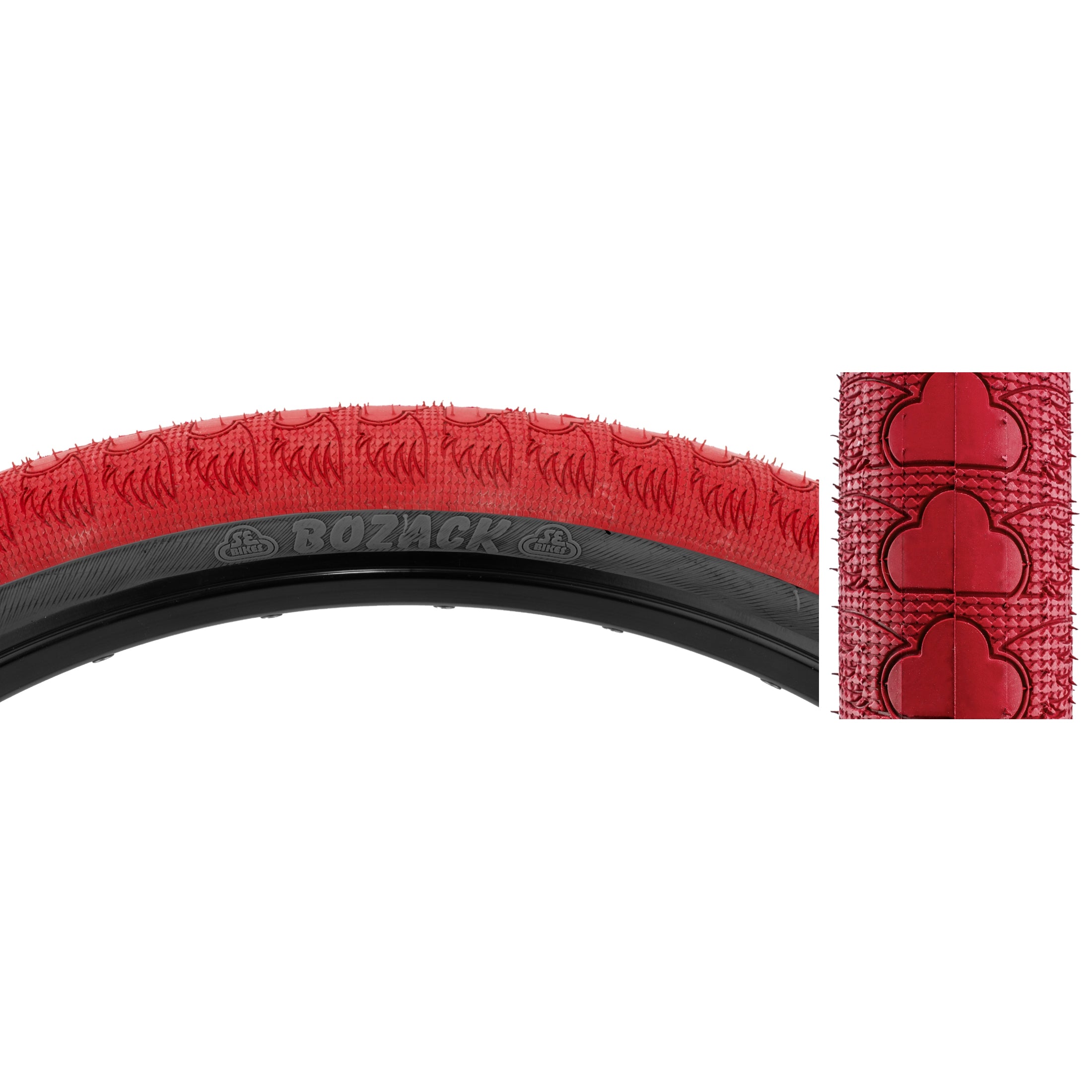 Red and sales black bmx tires