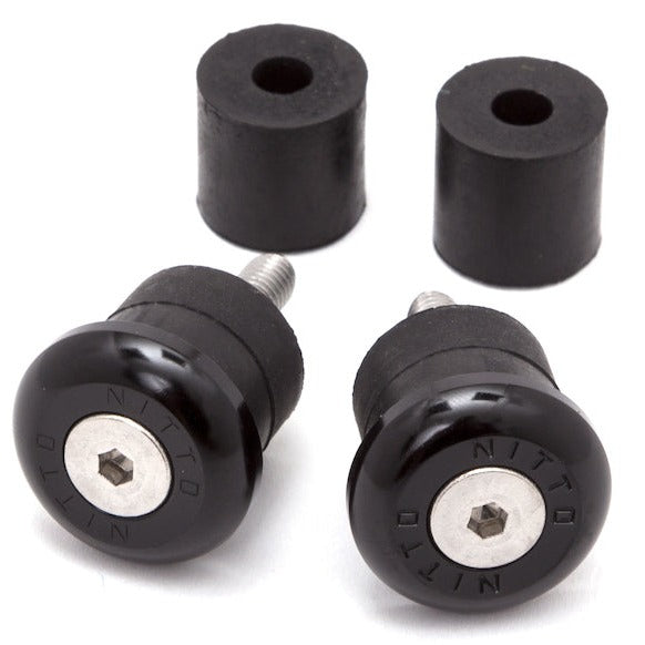 Nitto EC-02 BMX Bar Ends - Aluminum Bar Plugs - Black