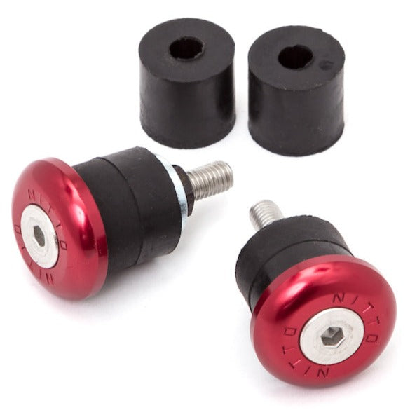 Nitto EC-02 BMX Bar Ends - Aluminum Bar Plugs - Red