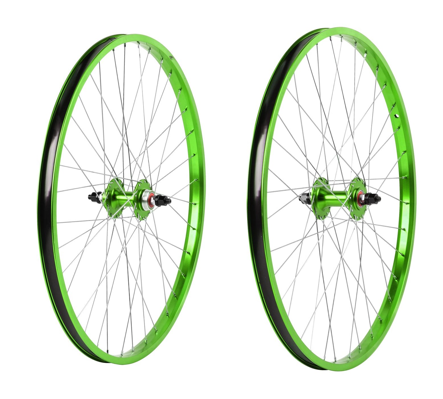 26 Haro Legends BMX Wheelset Sealed Double Wall Green