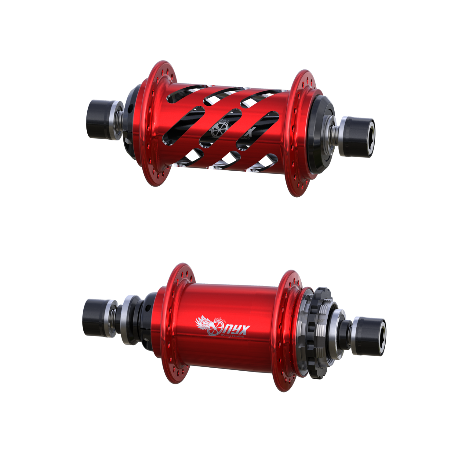 Onyx Racing BMX Cassette Hubset w/ 16T cog - 36H - Red Anodized