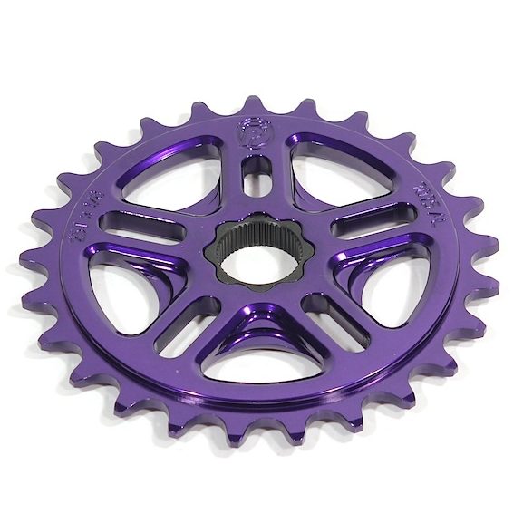 Profile 36t Spline Drive BMX Sprocket - 19mm - 48-spline - Purple - USA Made