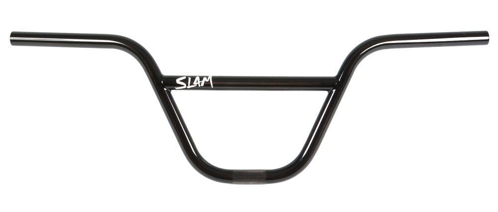 S&M Slam 2pc BMX Handlebars - 8" - Trans Black - USA Made