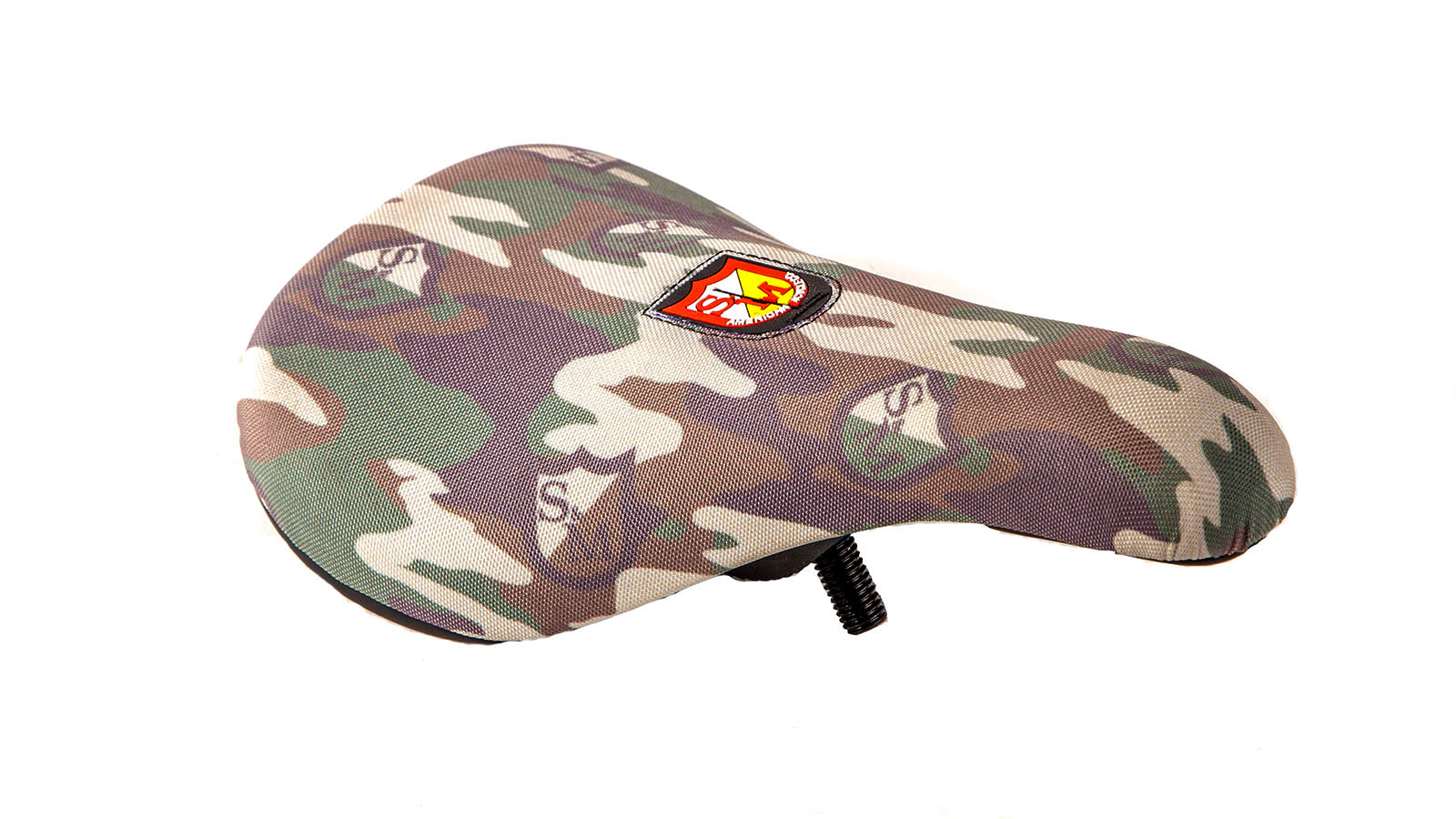 S&M Slim Padded Pivotal BMX Seat - Camo Shield Wrap