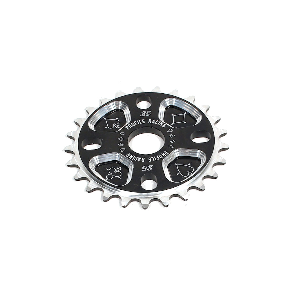 Profile 25t Blackjack Sprocket / Chainwheel - Black - USA Made