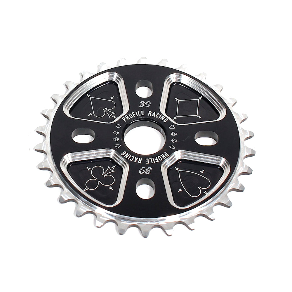 Profile 30t Blackjack Sprocket / Chainwheel - Black - USA Made