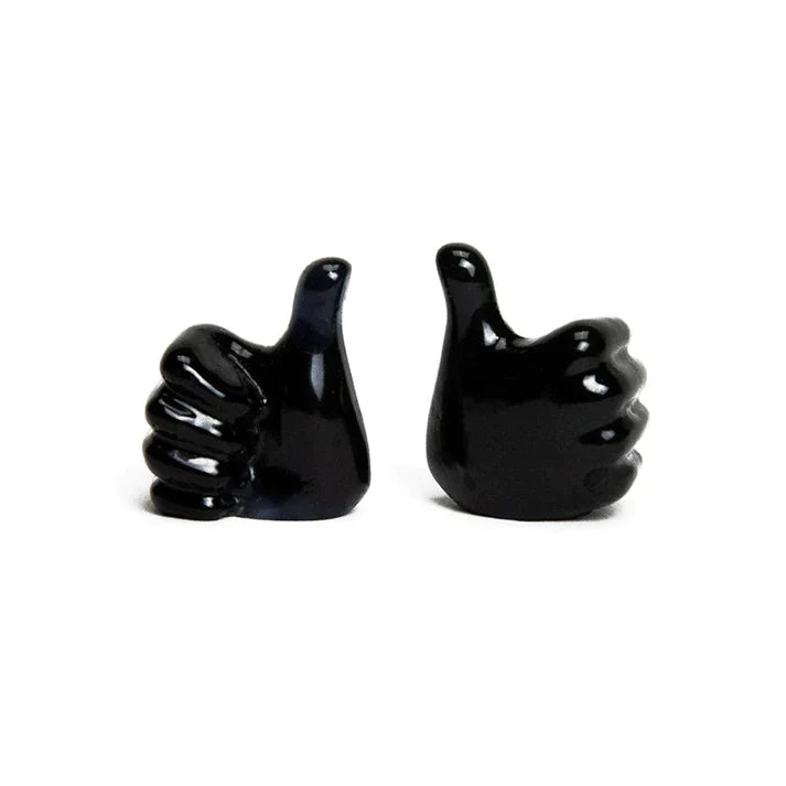 Vicious Cycles Thumbs Up Valve Caps - Pair - Black