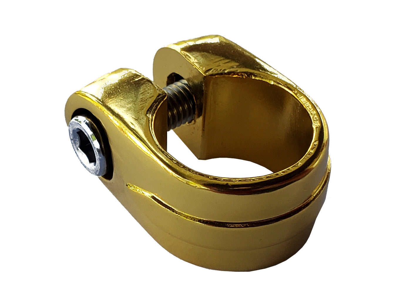 Suntour Style BMX Seat Post Clamp - 28.6mm - 1-1/8" - Gold