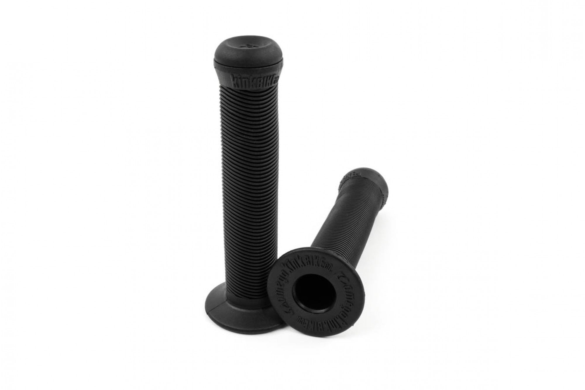 Kink BMX Omega Grips w/ Bar Ends - Flanged - Black