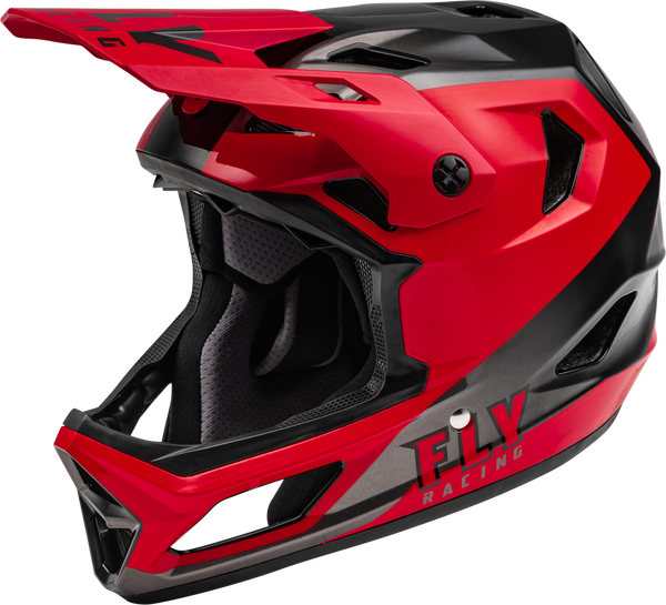 Fly Rayce Full Face BMX / DH Helmet (2023) - sz Youth M - Red & Black